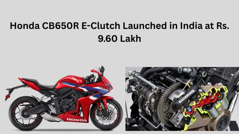 Honda CB650R E-Clutch Launched in India at Rs. 9.60 Lakh